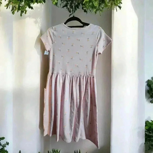 Cat And Jack Size XL(14-16) Girl Dress Rainbow Unicorns W/Pockets NWT - Picture 2 of 5
